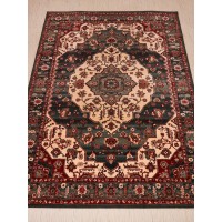 Бельгийские шерстяные ковры Kashqai-Shapur 4377-400 Бирюзовый